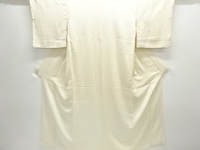 JAPANESE KIMONO / ANTIQUE WHITE BROCADE KIMONO FOR SUMMER NAKAGI